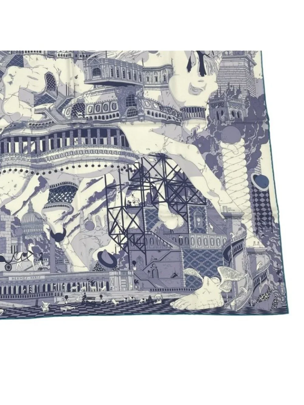 Hermes Carre 90 Scarf Silk Hippopolis UGO Gattoni Ipopolis - Picture 6 of 10